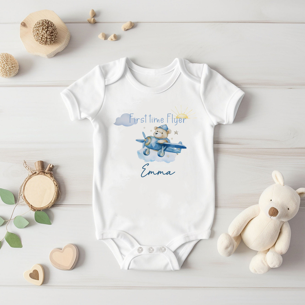Custom Name Frist Time Flyer&b - Baby Clothing Names ulasan dan harga