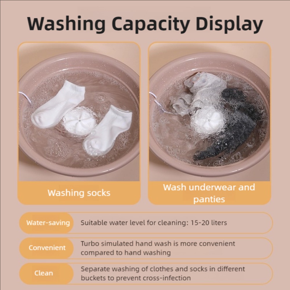 60W Mini Washing Machine Porta - Baby Clothing Washing Machine ulasan dan harga