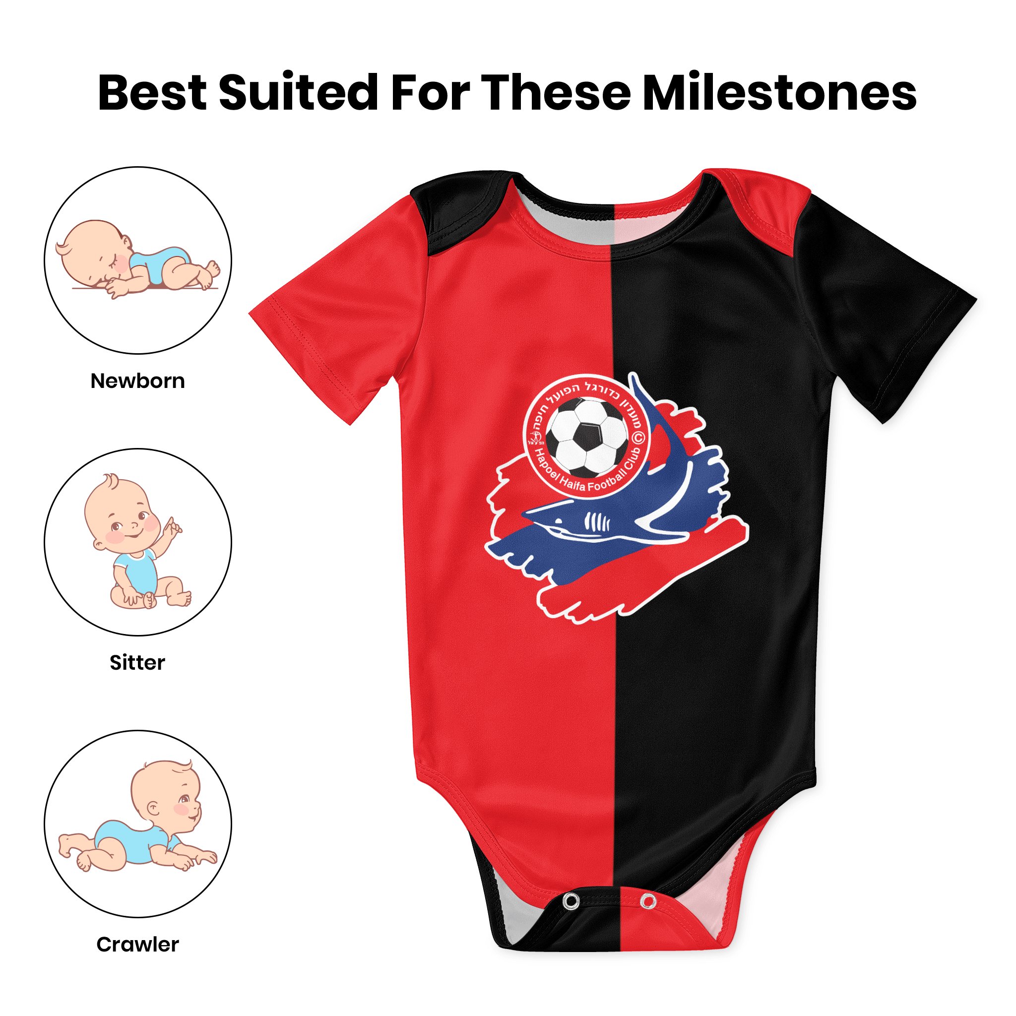 Hapoel Haifa Baby Bodysuit Uni - Baby Clothing Products ulasan dan harga