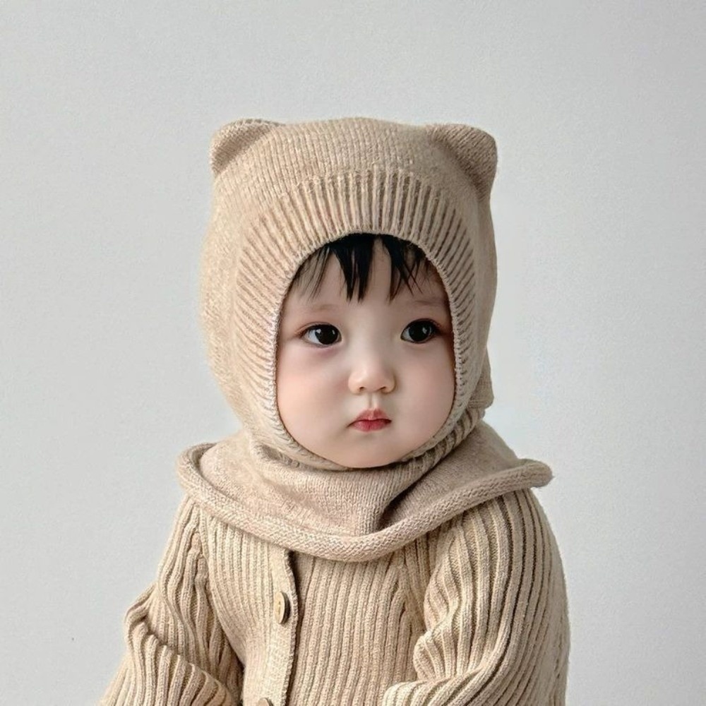 New Warm Woolen Baby Balaclava - Baby Hat Beanie ulasan dan harga