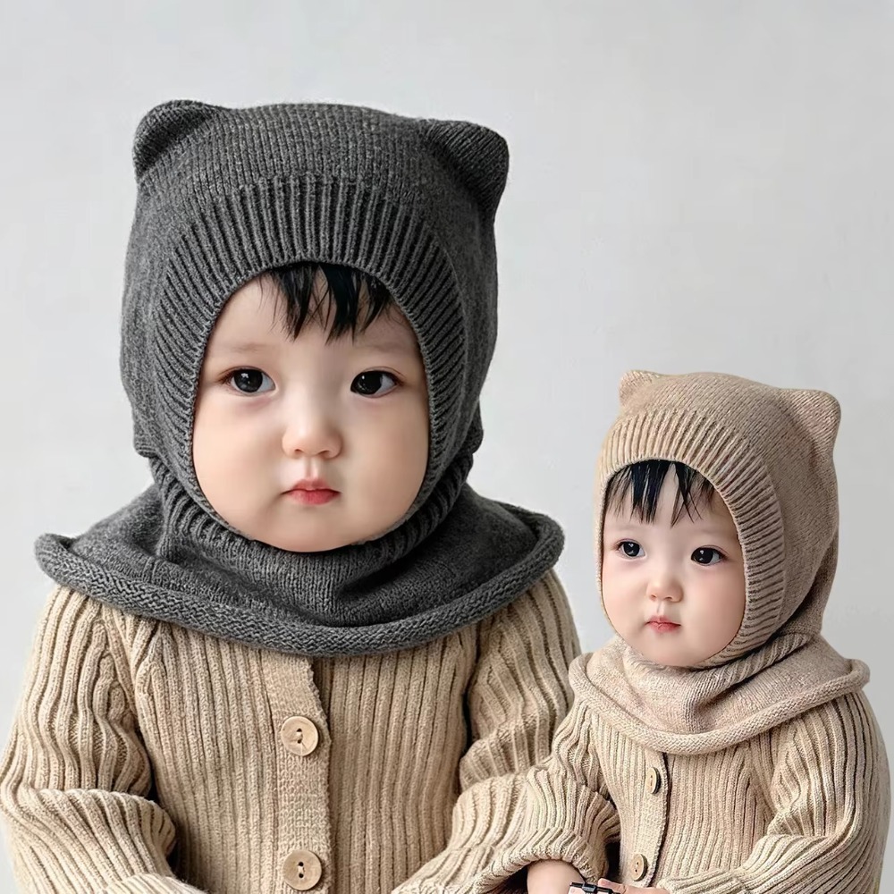 New Warm Woolen Baby Balaclava - Baby Hat Beanie ulasan dan harga