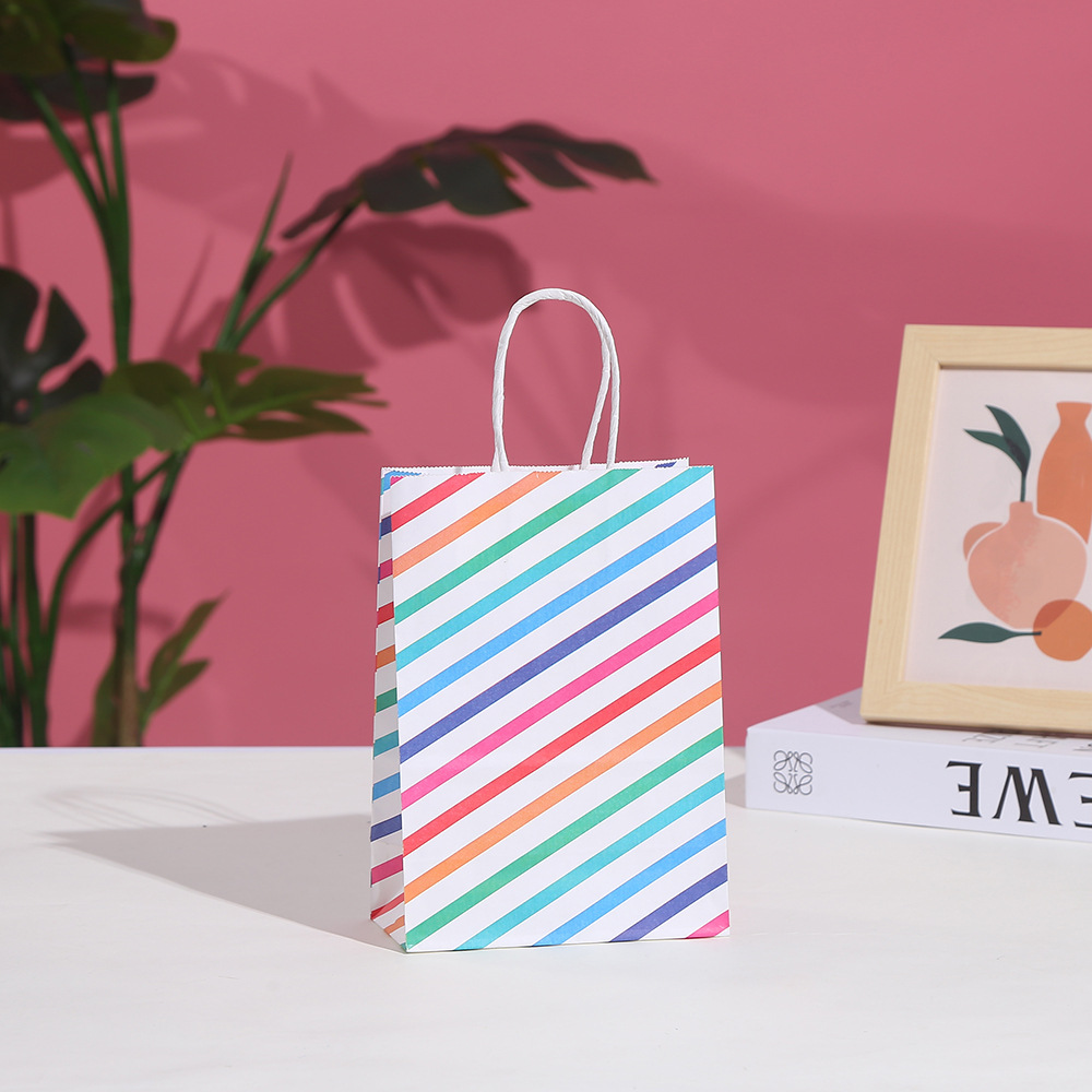 30pcs Stripe Kraft Paper Gift  - Baby Zebra Clothing ulasan dan harga