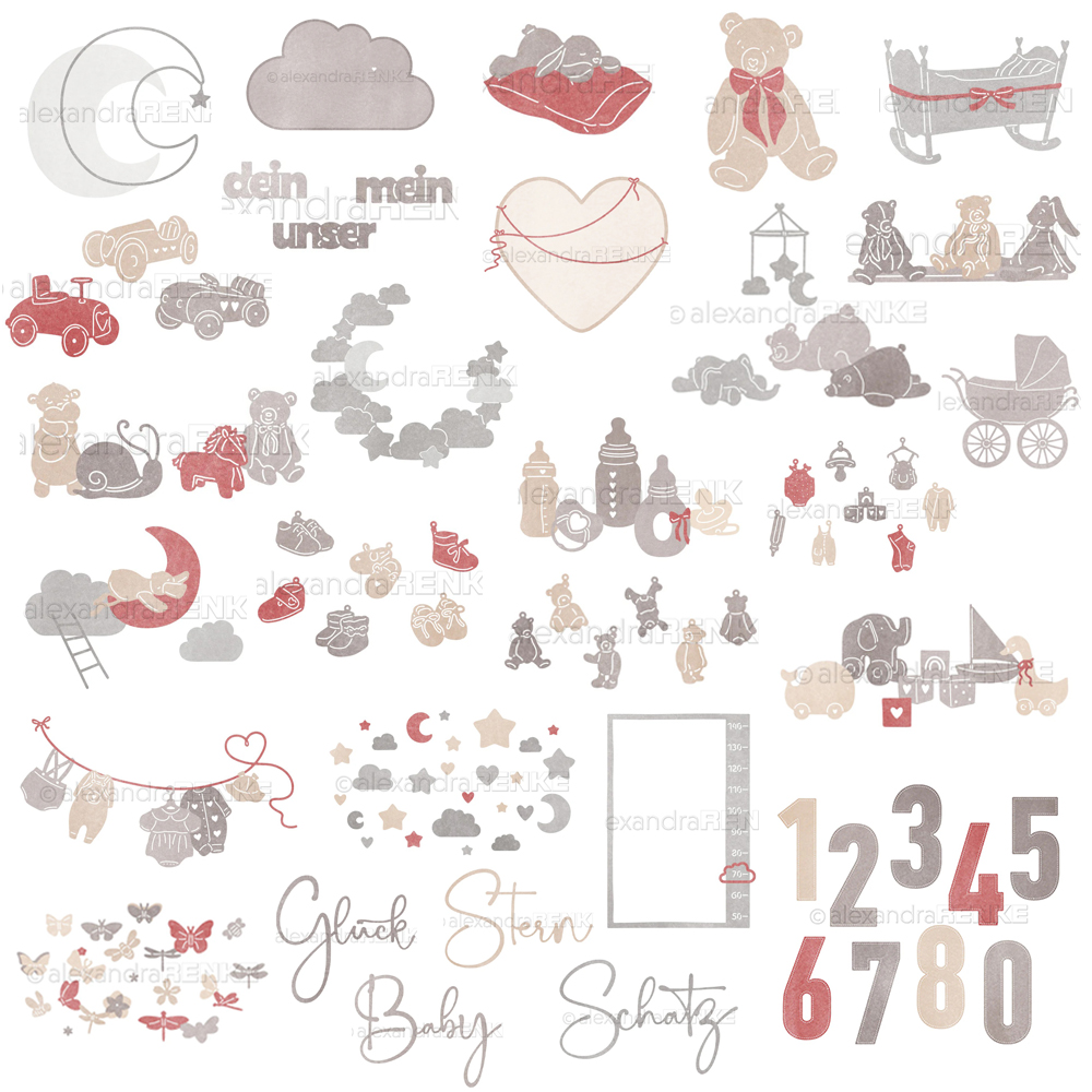 Piggy Craft metal cutting dies - Baby Clothing Model ulasan dan harga