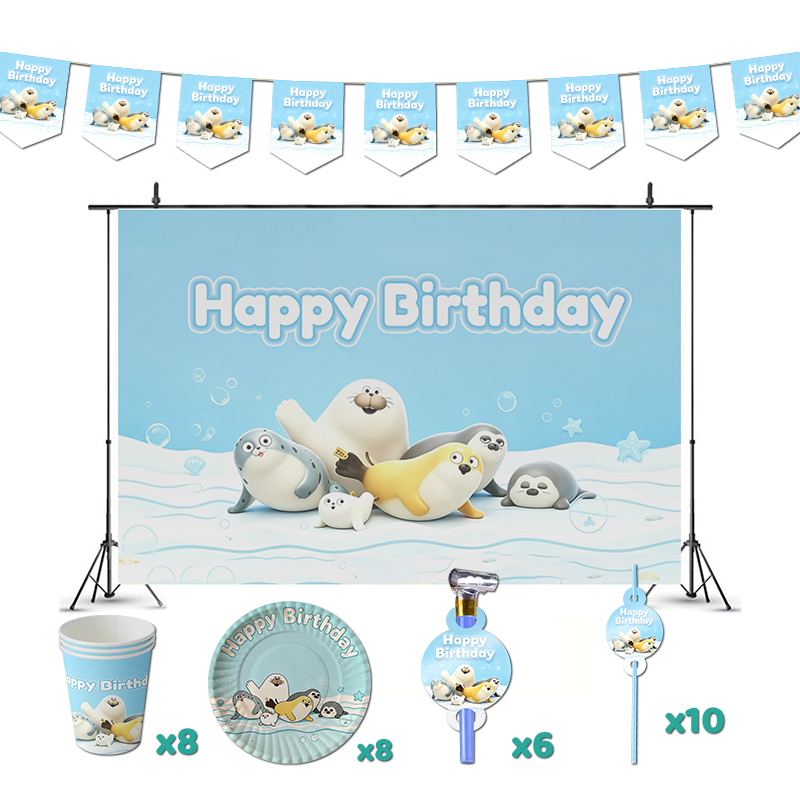 Angry Blob Seal Birthday Party - Baby Zebra Clothing ulasan dan harga